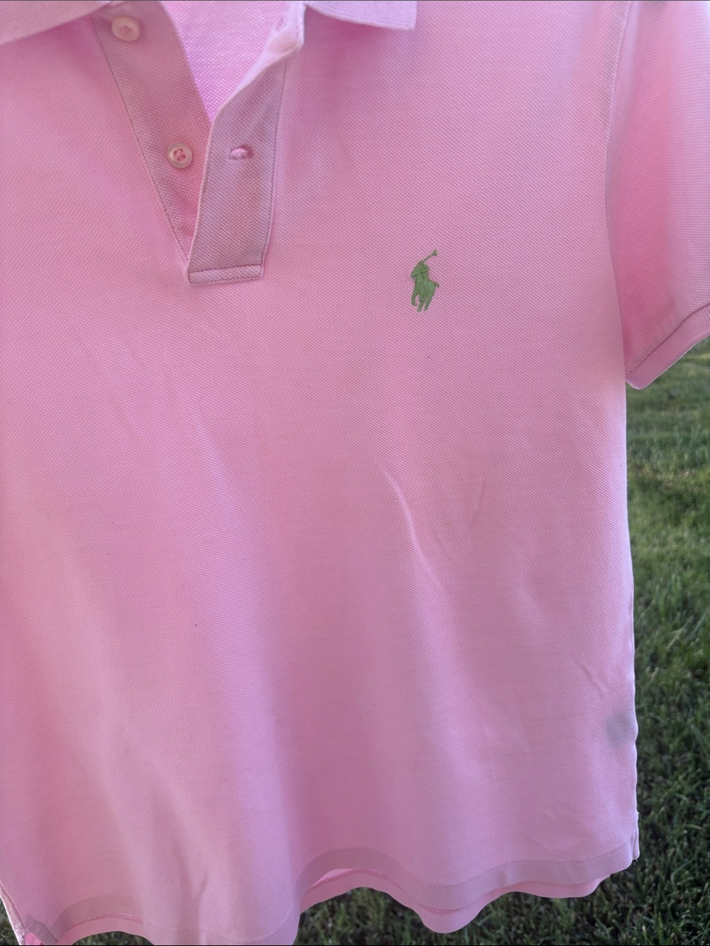 Ralph Lauren The Iconic Classic Fit Light Pink Polo Size Medium 👚 - Picture 3 of 8
